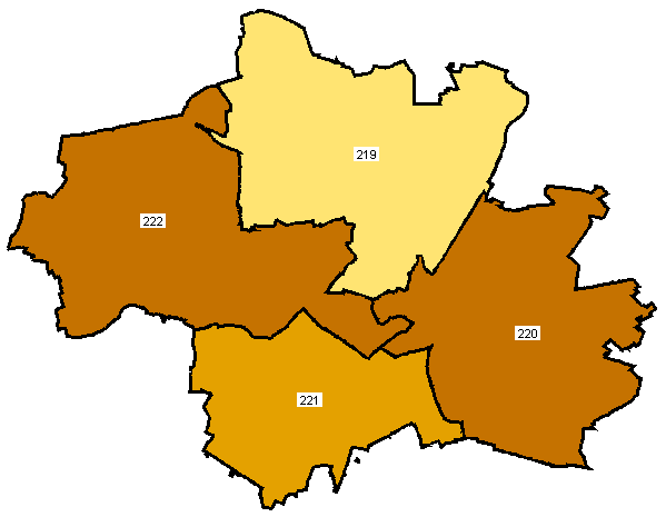 Wahlbeteiligung nach Wahlkreisen