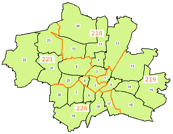 Wahlkreiskarte