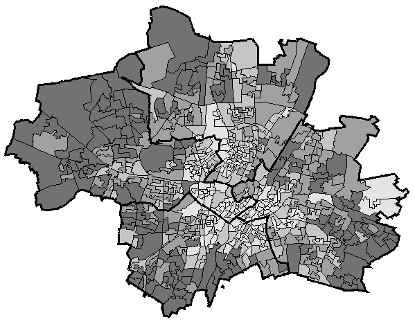 Stadtbezirkskarte