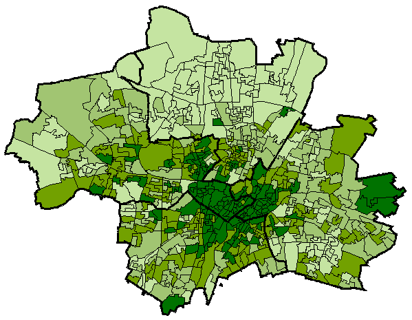 Stadtbezirkskarte