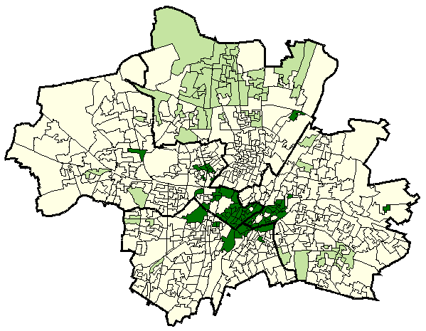 Stadtbezirkskarte