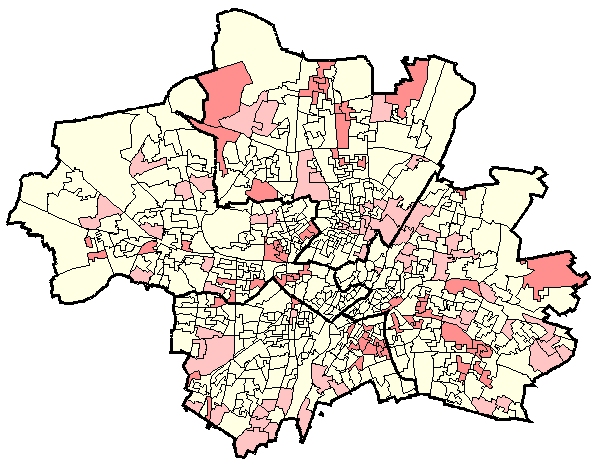 Stadtbezirkskarte