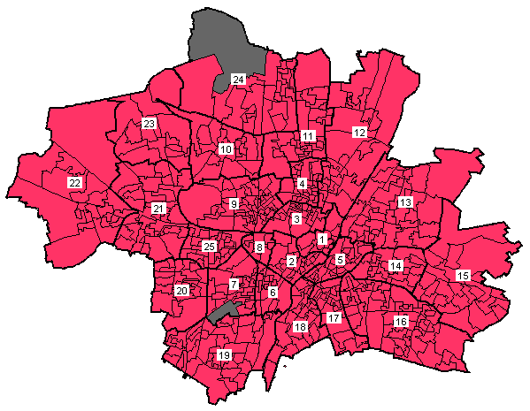Stadtbezirkskarte