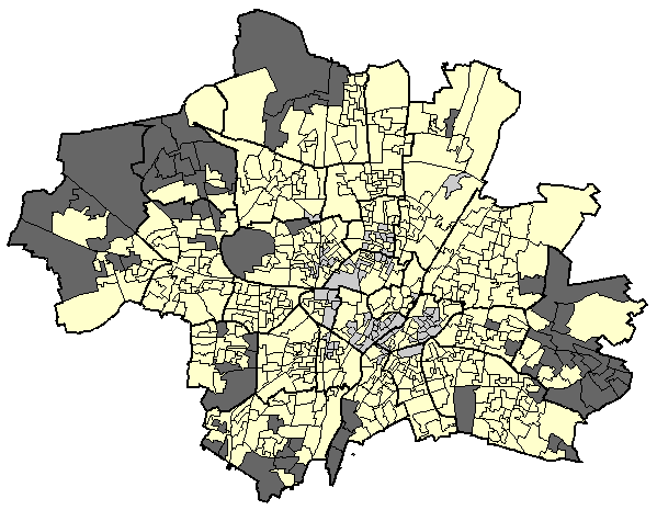 Stadtbezirkskarte
