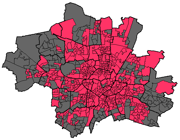 Stadtbezirkskarte