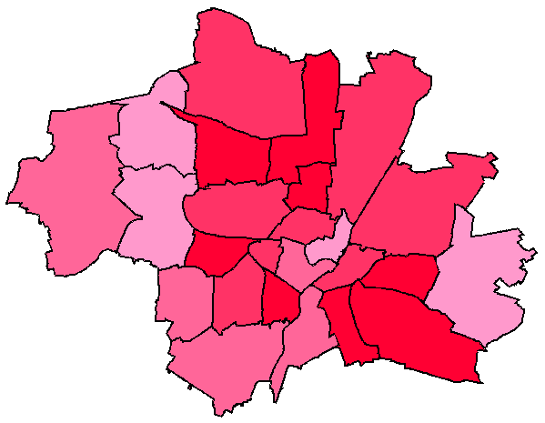 Stadtbezirkskarte