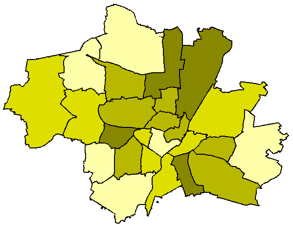 Stadtbezirkskarte