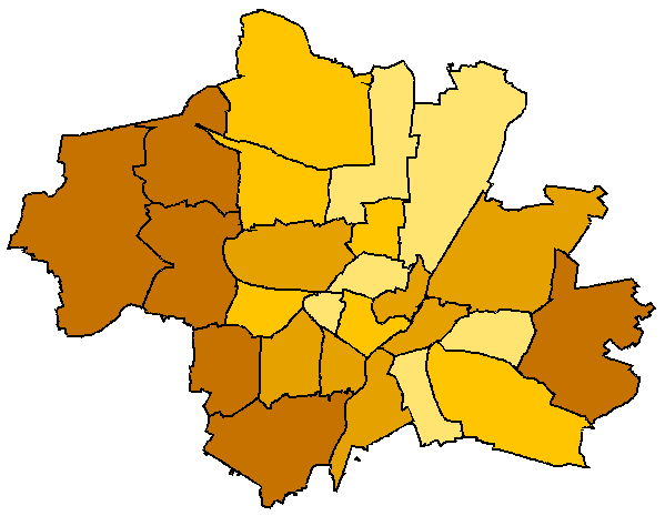 Stadtbezirkskarte