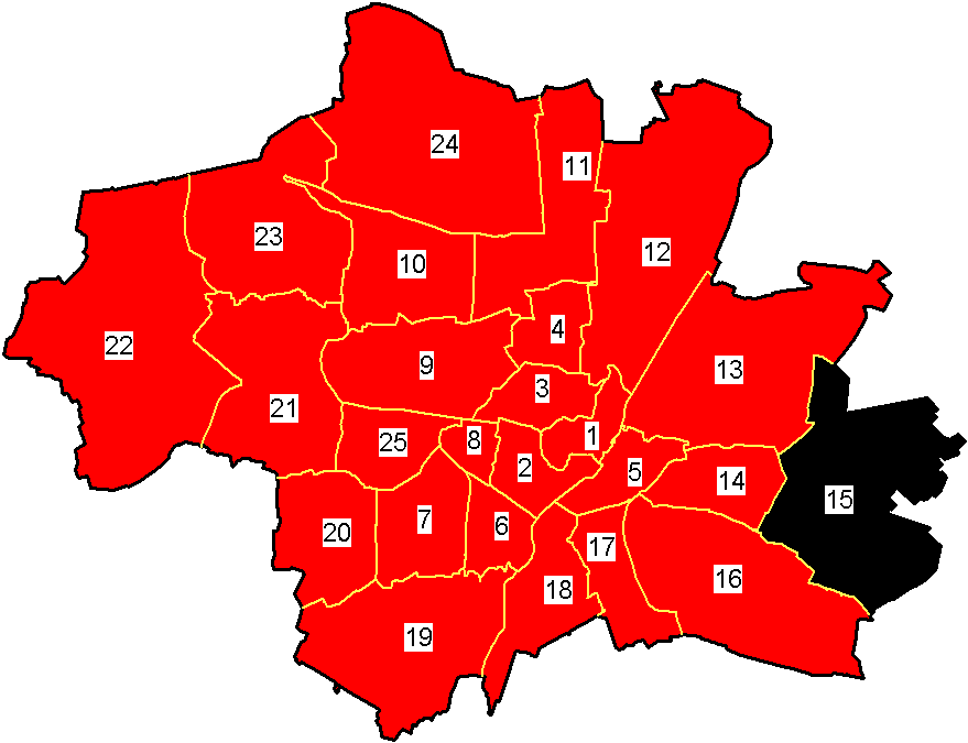 OB-Wahl, Mehrheiten Karte